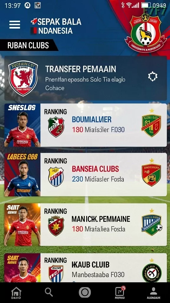 Cuplikan layar menu unduhan f7f7 untuk perangkat Android